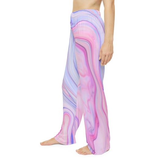 Pink Women's Pajama Pants (AOP)