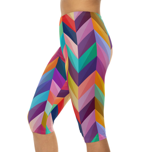 Geo Pattern Women’s Capri Leggings