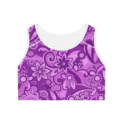 Funky purple Sports Bra
