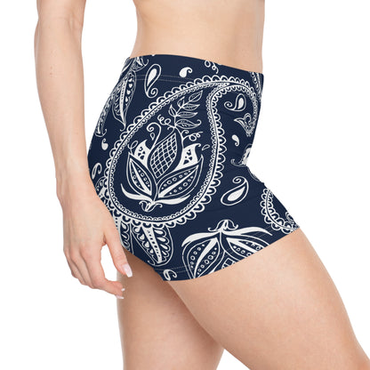 Blue Paisley Women's Shorts