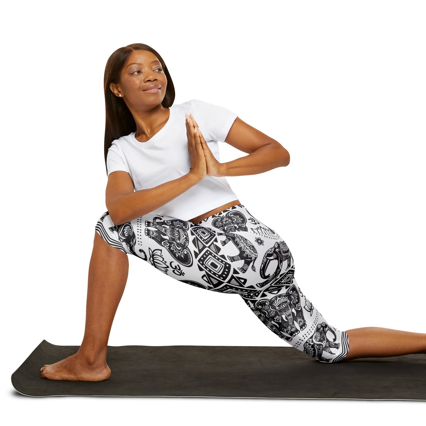 Elephant Yoga Capri Leggings