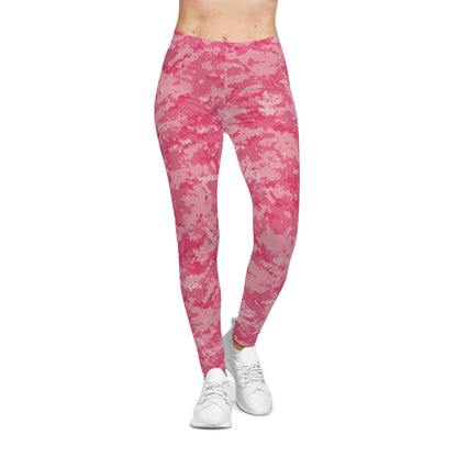 Pink Camo Women's Casual Leggings