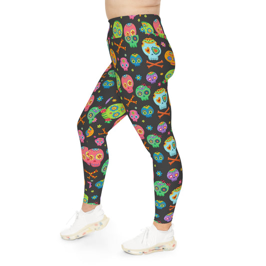 Cute Skulls Plus Size Leggings