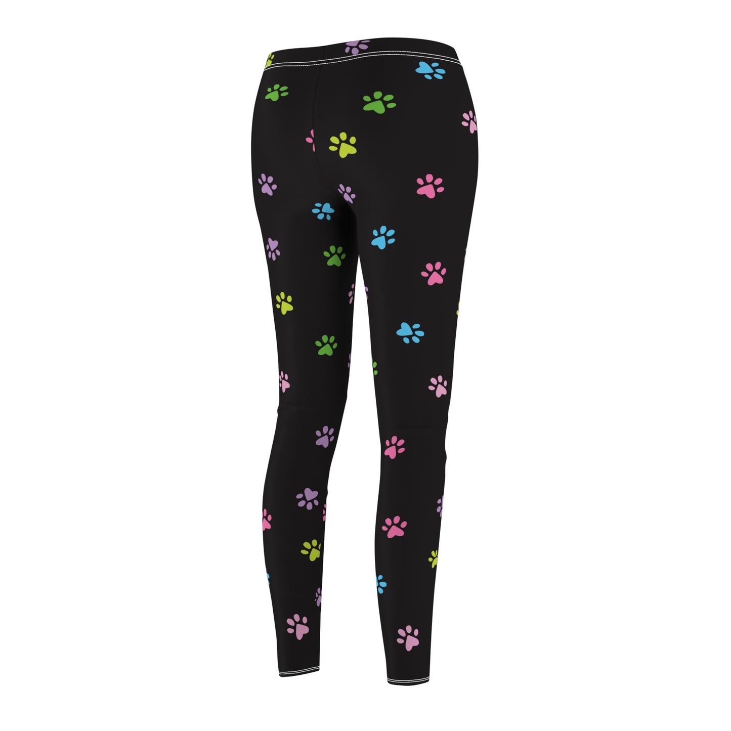 Paw Print Women's Cut & Sew Casual Leggings